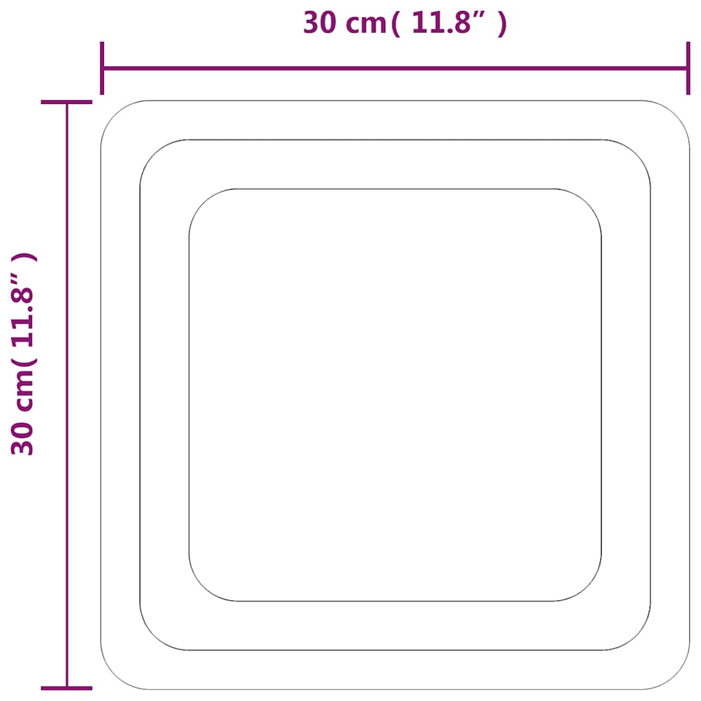 vidaXL Καθρέφτης Μπάνιου με LED 30x30 εκ.