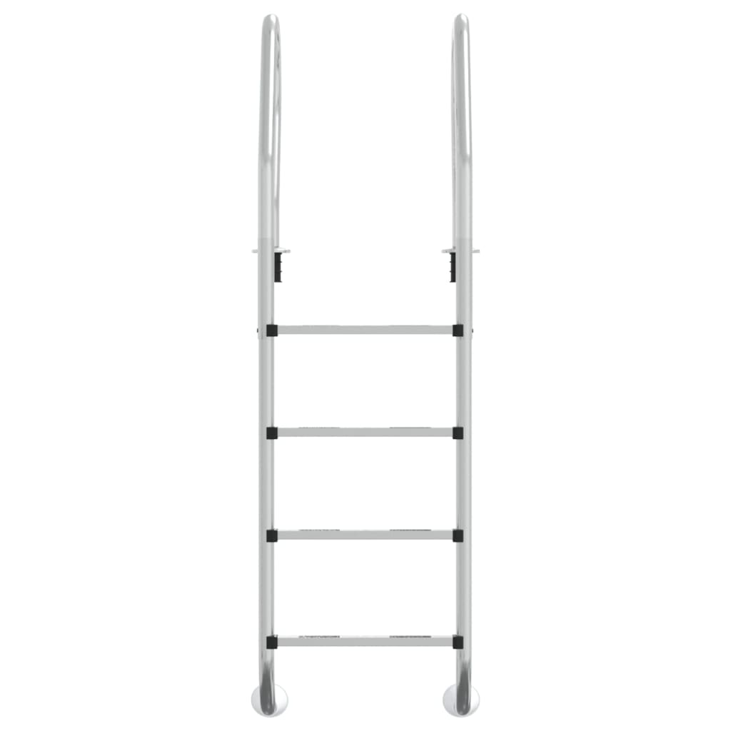 vidaXL Σκάλα Πισίνας 54 x 38 x 184,5 εκ. από Ανοξείδωτο Ατσάλι 304