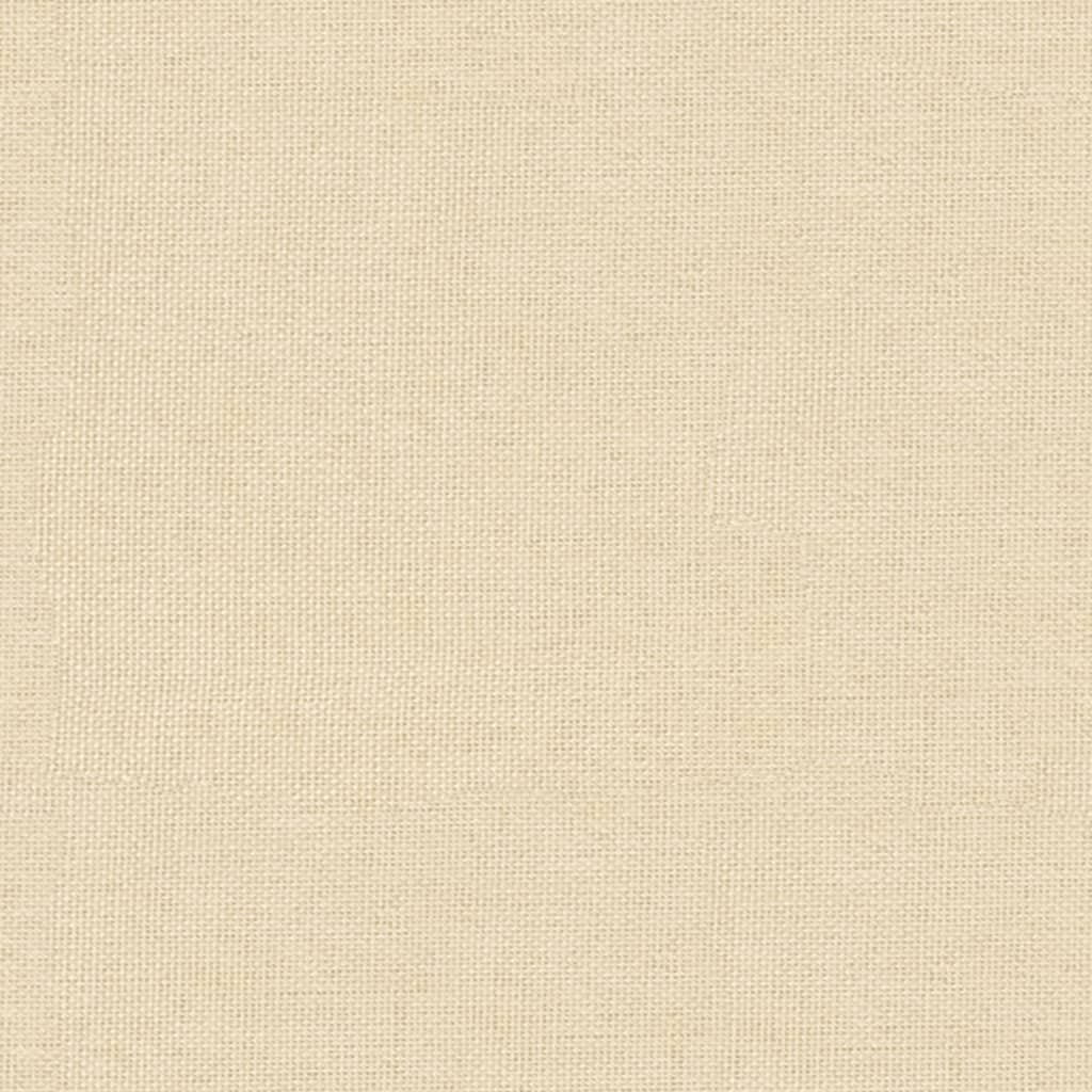 vidaXL Πολυθρόνα Relax Κρεμ Υφασμάτινη με Σκαμπό