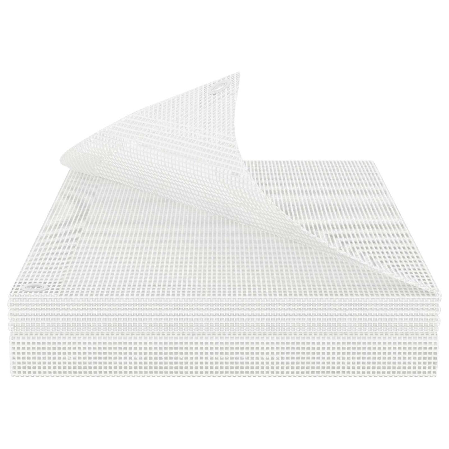 vidaXL Μουσαμάς με Ύφανση Leno Λευκός 4x6 μ. 140 γρ./μ²