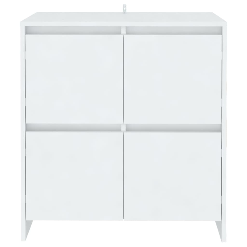 vidaXL Ντουλάπια 2 τεμ. Λευκά 70 x 41 x 75 εκ. από Επεξ. Ξύλο