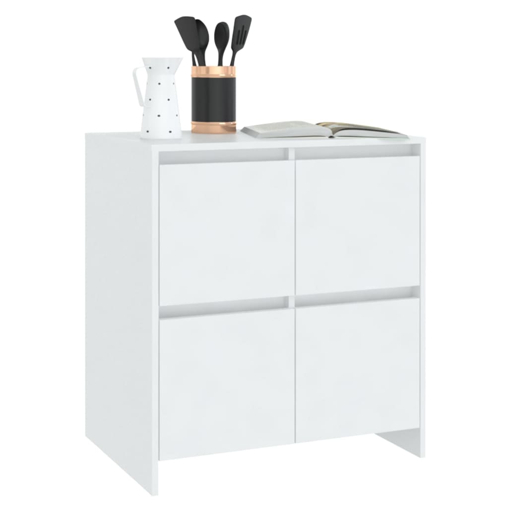 vidaXL Ντουλάπια 2 τεμ. Λευκά 70 x 41 x 75 εκ. από Επεξ. Ξύλο