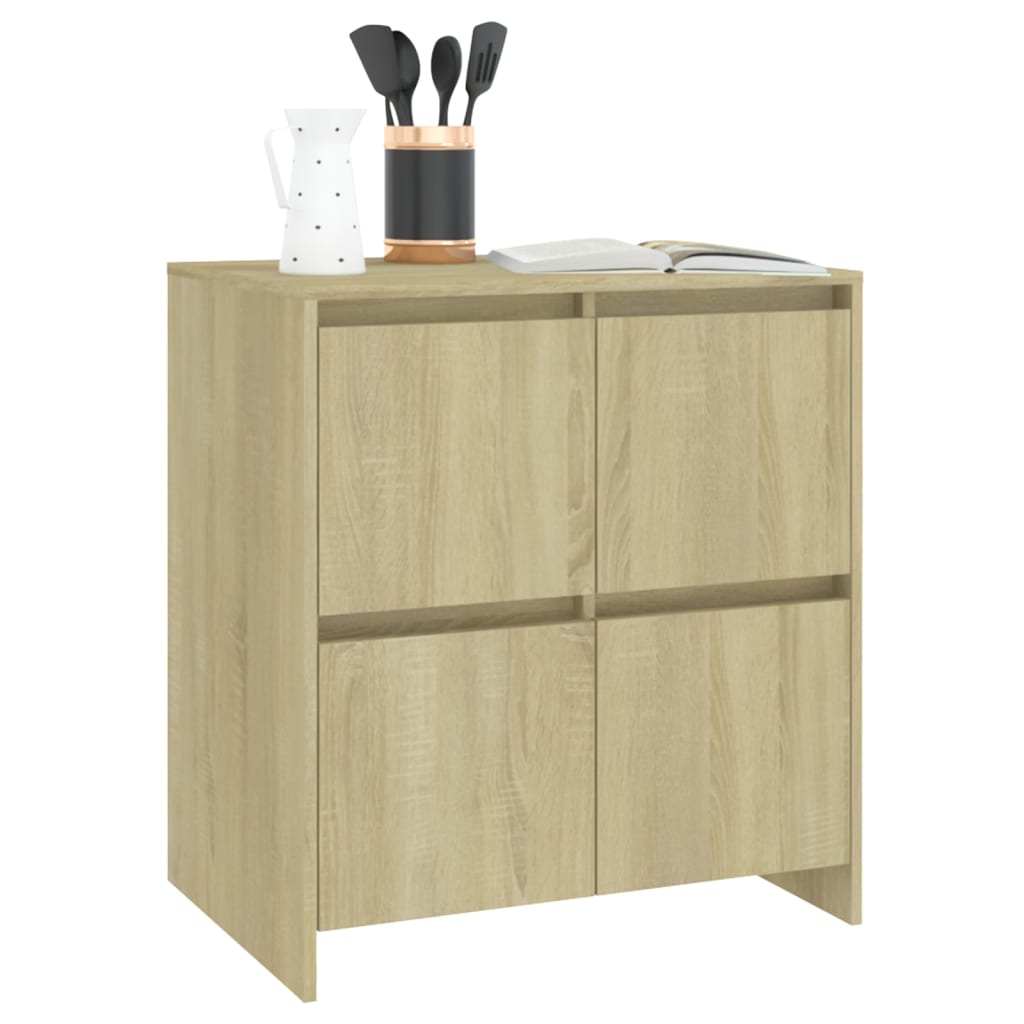 vidaXL Ντουλάπια 2 τεμ. Sonoma Δρυς 70 x 41 x 75 εκ. από Επεξ. Ξύλο