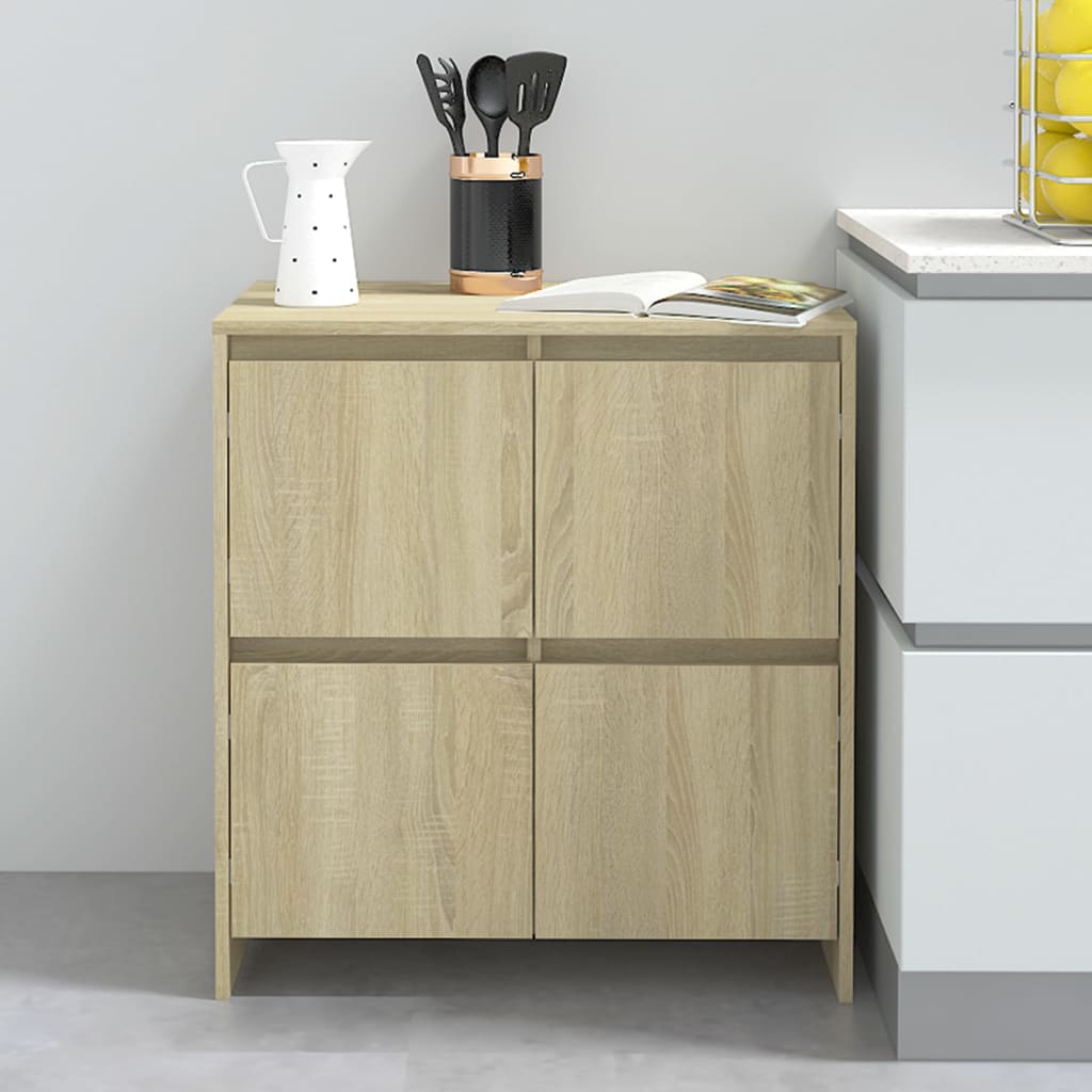 vidaXL Ντουλάπια 2 τεμ. Sonoma Δρυς 70 x 41 x 75 εκ. από Επεξ. Ξύλο