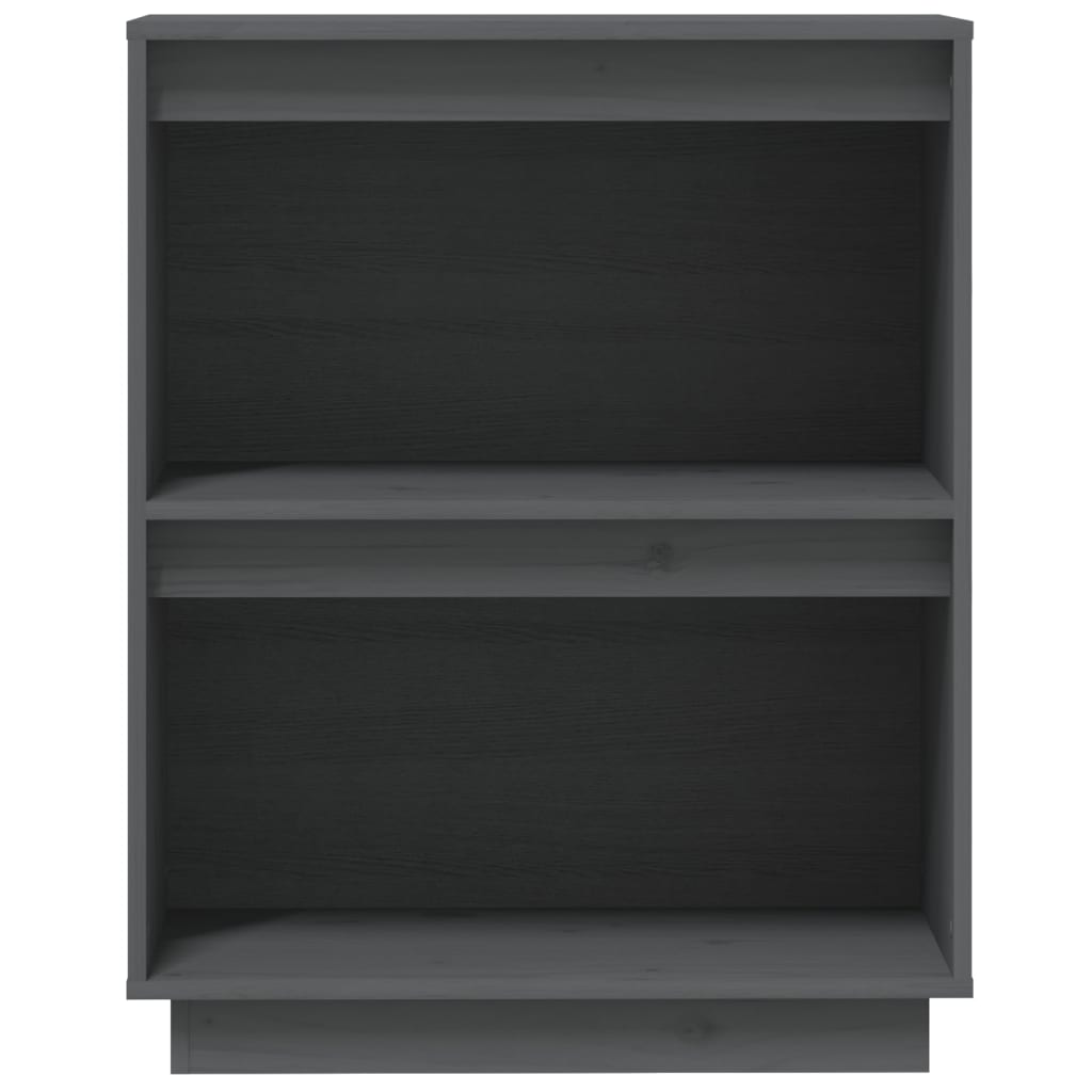 vidaXL Ντουλάπι Κονσόλα Γκρι 60 x 34 x 75 εκ. από Μασίφ Ξύλο Πεύκου