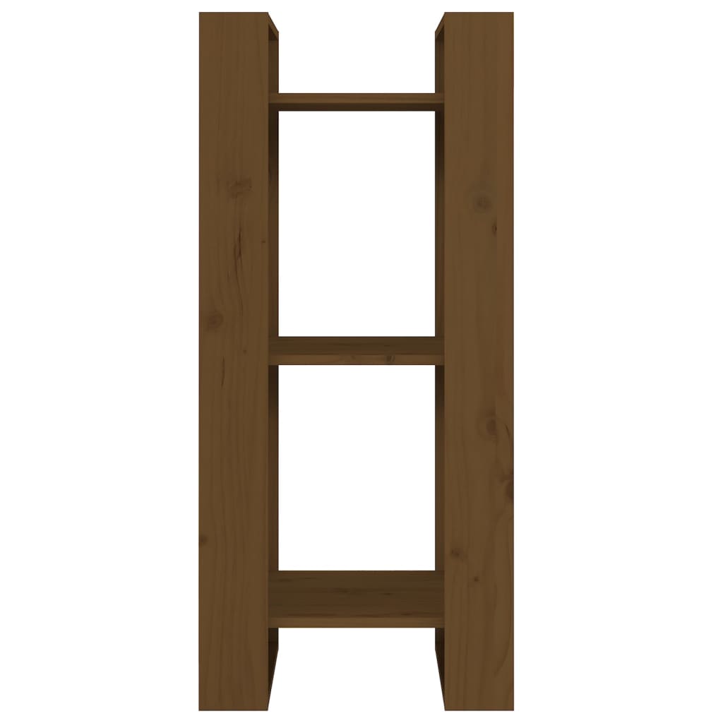 vidaXL Βιβλιοθήκη/Διαχωριστικό Χώρου Μελί 41x35x91 εκ. Μασίφ Ξύλο