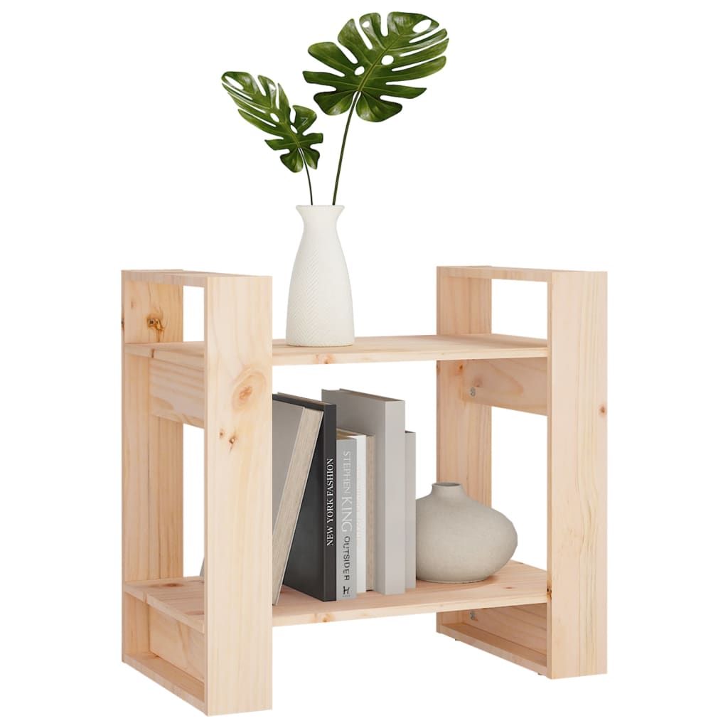 vidaXL Βιβλιοθήκη/Διαχωριστικό Χώρου 60x35x57 εκ. Μασίφ Ξύλο Πεύκου