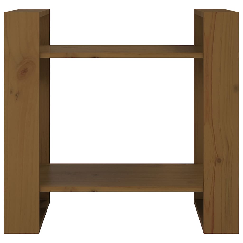 vidaXL Βιβλιοθήκη/Διαχωριστικό Χώρου Μελί 60 x 35 x 57 εκ. Μασίφ Ξύλο
