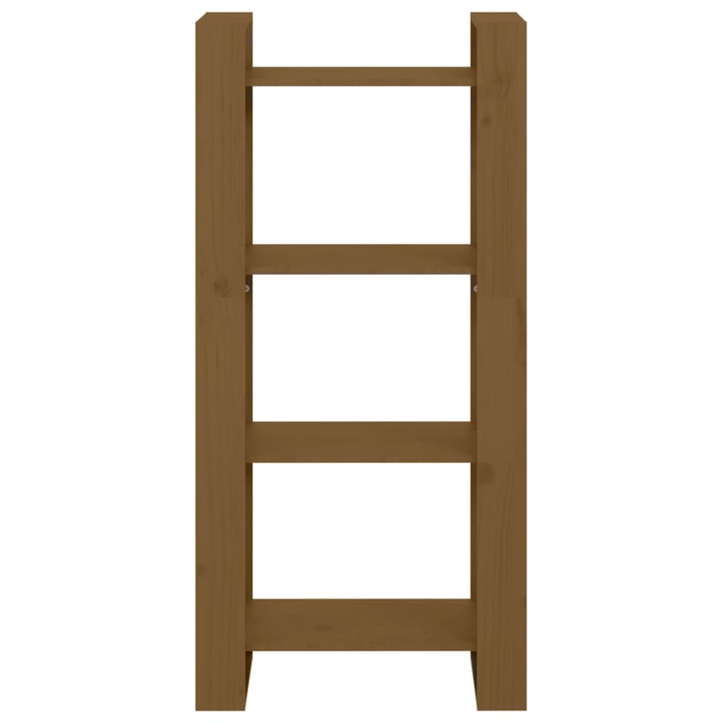 vidaXL Βιβλιοθήκη/Διαχωριστικό Χώρου Μελί 60x35x125 εκ. Μασίφ Ξύλο