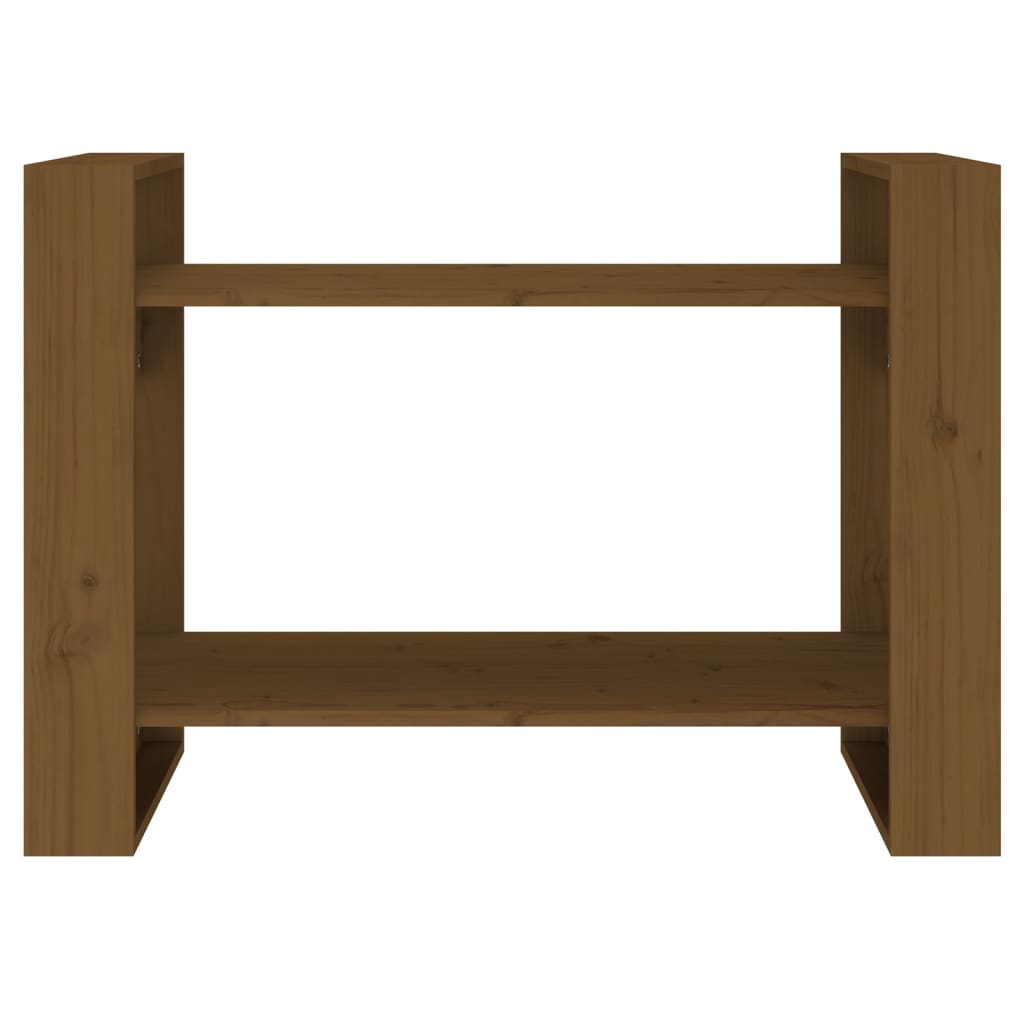 vidaXL Βιβλιοθήκη/Διαχωριστικό Χώρου Μελί 80x35x56,5 εκ. Μασίφ Ξύλο