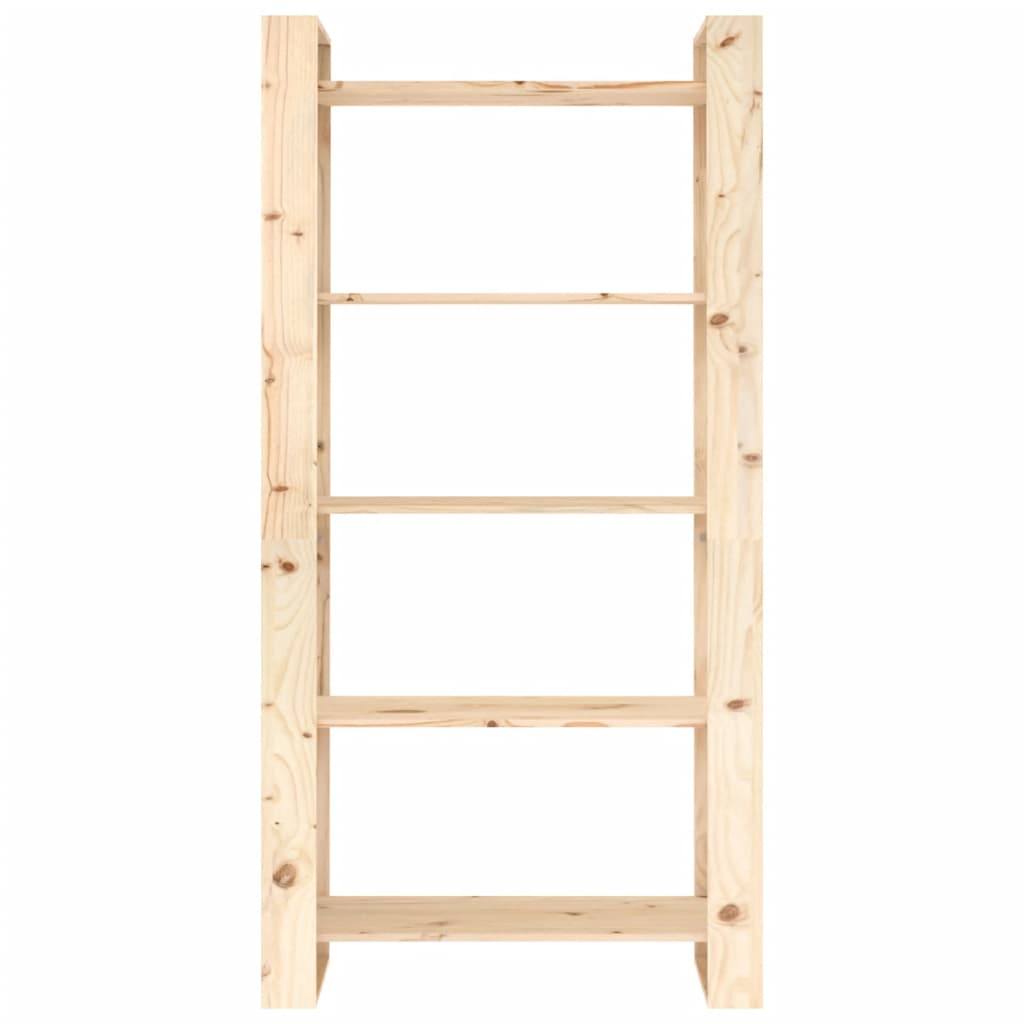 vidaXL Βιβλιοθήκη/Διαχωριστικό Χώρου 80x35x160 εκ. Μασίφ Ξύλο