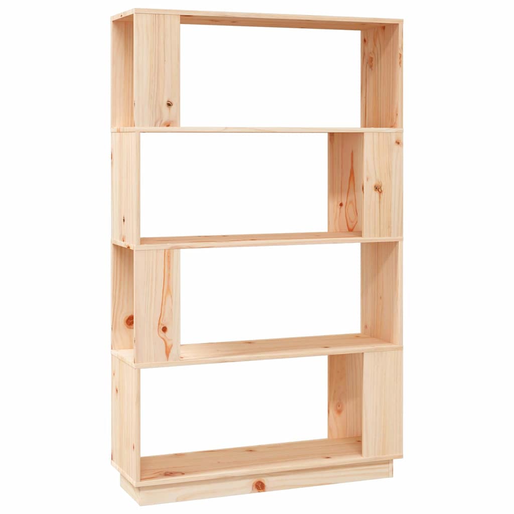 vidaXL Βιβλιοθήκη/Διαχωριστικό Χώρου 80x25x132 εκ. Μασίφ Ξύλο Πεύκου