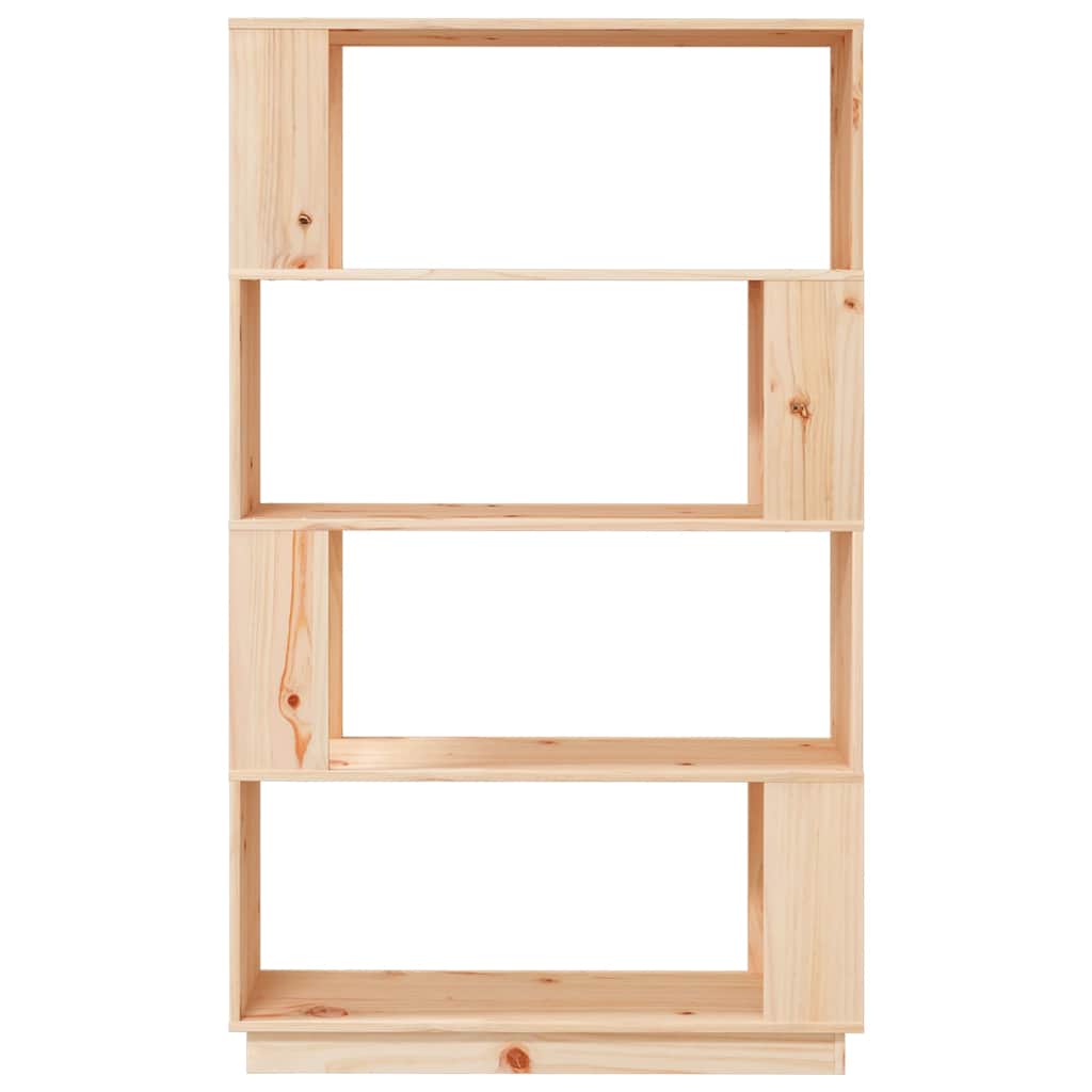 vidaXL Βιβλιοθήκη/Διαχωριστικό Χώρου 80x25x132 εκ. Μασίφ Ξύλο Πεύκου
