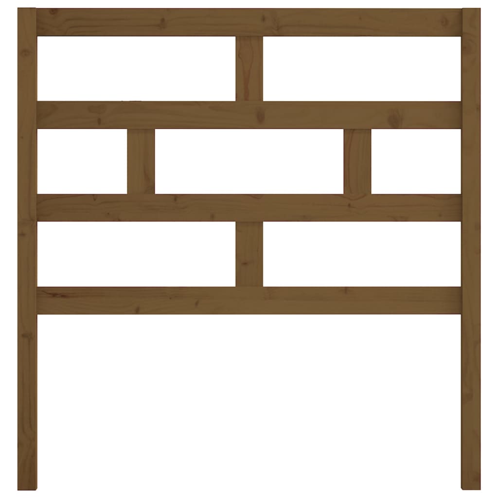 vidaXL Κεφαλάρι κρεβατιού Καφέ 81x4x100 εκ. από Μασίφ Ξύλο Πεύκου