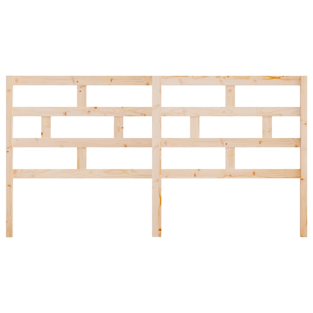 vidaXL Κεφαλάρι Κρεβατιού 206x4x100 εκ. από Μασίφ Ξύλο Πεύκου