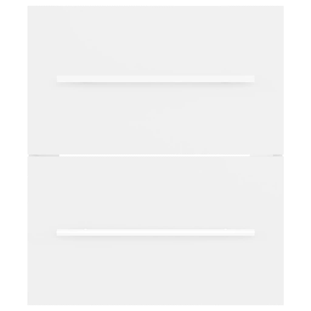 vidaXL Ντουλάπι Μπάνιου με Ενσωμ. Νιπτήρα Λευκό από Επεξεργασμένο Ξύλο