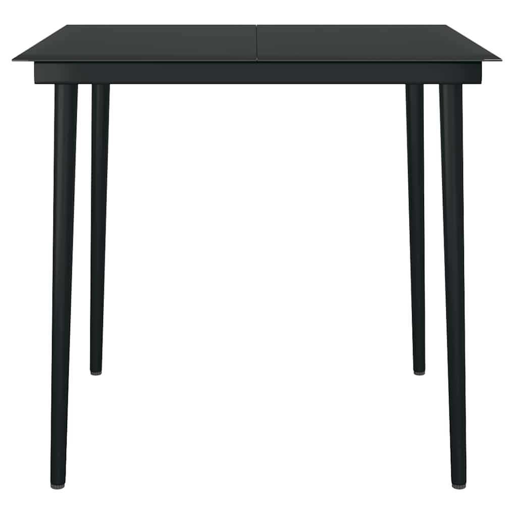 vidaXL Σετ Τραπεζαρίας Κήπου 3 Τεμαχίων Μαύρο