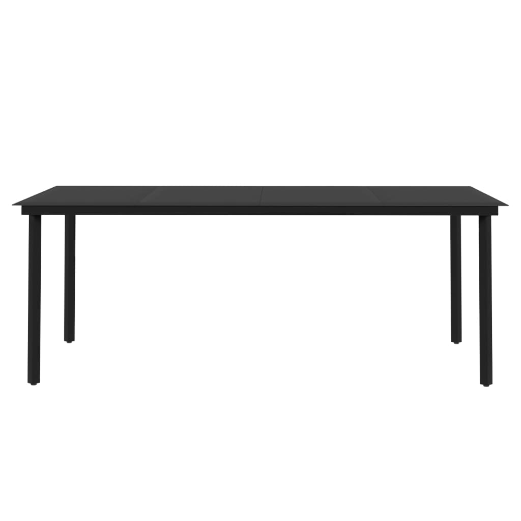 vidaXL Σετ Τραπεζαρίας Κήπου 9 τεμ. Συνθ. Ρατάν/Γυαλί με Μαξιλάρια