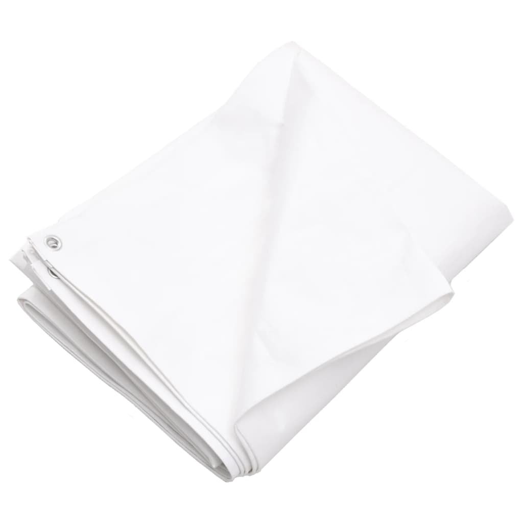 vidaXL Μουσαμάς Λευκός 260 γρ./μ.² 8 x 10 μ. από HDPE