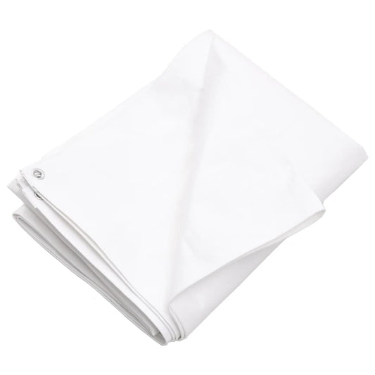 vidaXL Μουσαμάς Λευκός 260 γρ./μ.² 8 x 10 μ. από HDPE