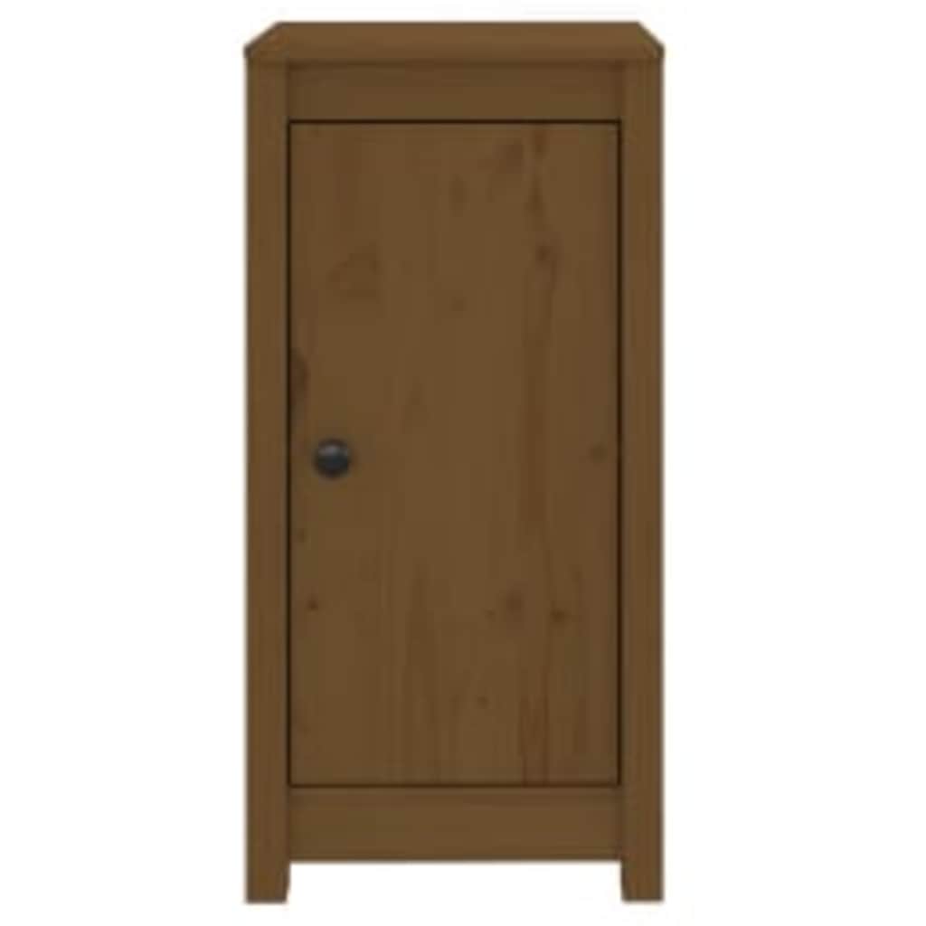 vidaXL Συρταριέρες 2 τεμ. Καφέ Μελί 39x35x80 εκ. από Μασίφ Ξύλο Πεύκου