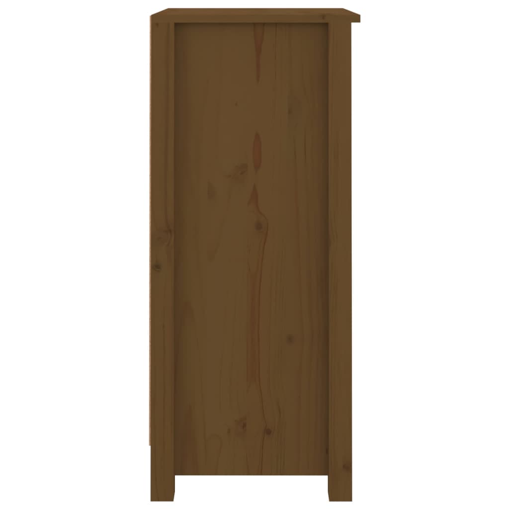 vidaXL Συρταριέρες 2 τεμ. Καφέ Μελί 40x35x80 εκ. από Μασίφ Ξύλο Πεύκου