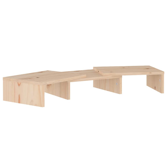 vidaXL Βάση Οθόνης 60 x 24 x 10,5 εκ. από Μασίφ Ξύλο Πεύκου