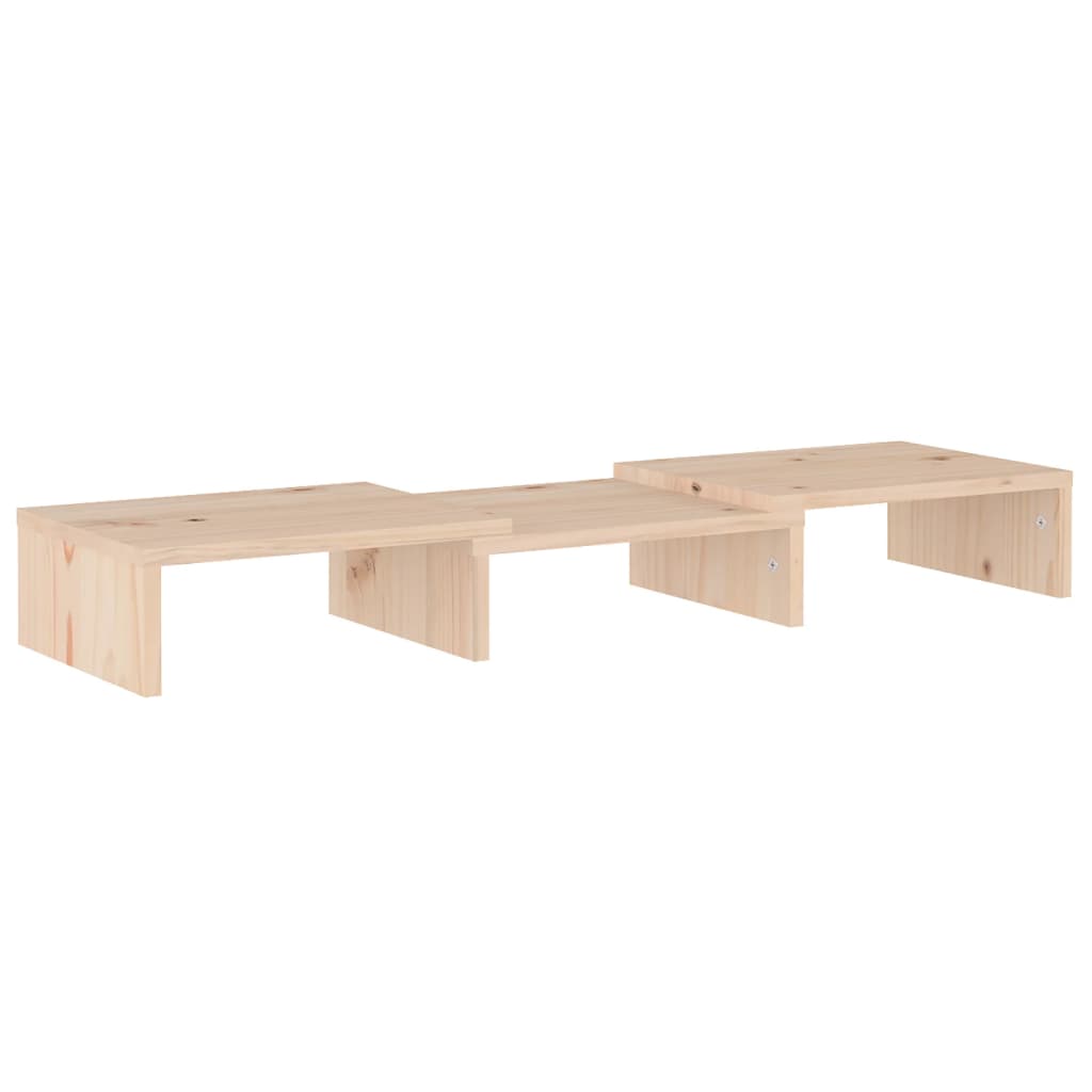 vidaXL Βάση Οθόνης 60 x 24 x 10,5 εκ. από Μασίφ Ξύλο Πεύκου