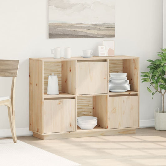 vidaXL Ντουλάπι 110,5x35x80 εκ. από Μασίφ Ξύλο Πεύκου