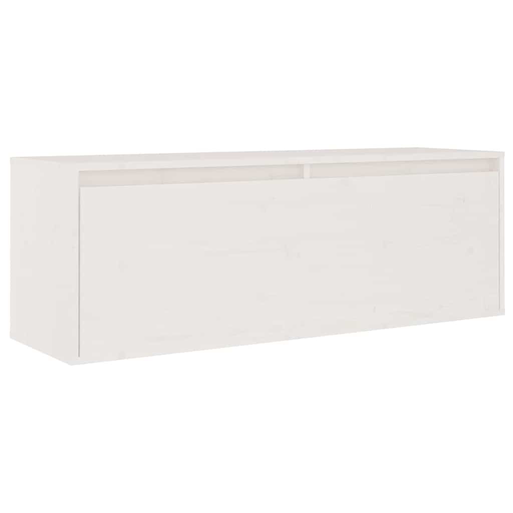 vidaXL Έπιπλα Τηλεόρασης 6 τεμ. Λευκά από Μασίφ Ξύλο Πεύκου