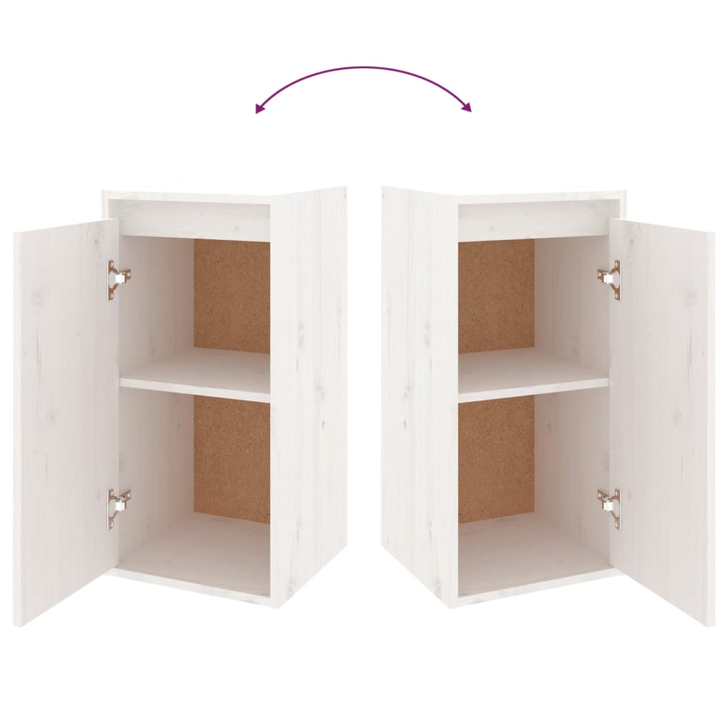 vidaXL Έπιπλα Τηλεόρασης 6 τεμ. Λευκά από Μασίφ Ξύλο Πεύκου