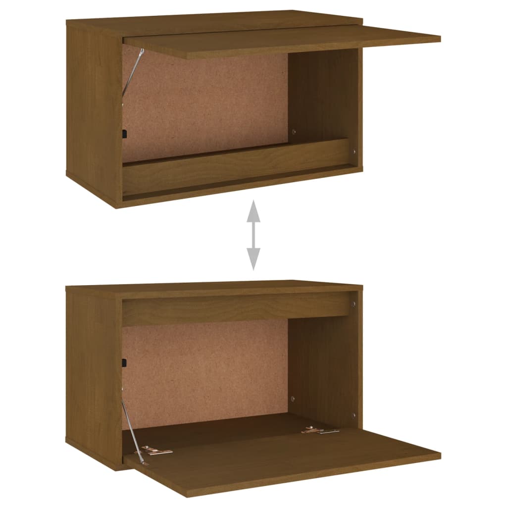 vidaXL Έπιπλα Τηλεόρασης 5 τεμ. Καφέ Μελί από Μασίφ Ξύλο Πεύκου