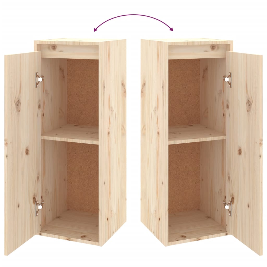 vidaXL Έπιπλα Τηλεόρασης 4 τεμ. από Μασίφ Ξύλο Πεύκου