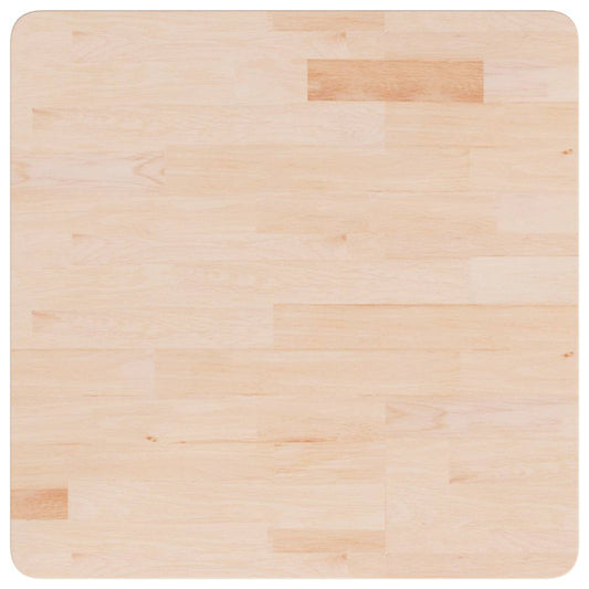vidaXL Επιφάνεια Τραπεζιού Τετράγωνη 60x60x4 εκ. Μασίφ Ξύλο Δρυς