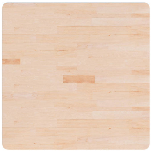 vidaXL Επιφάνεια Τραπεζιού Τετράγωνη 80x80x4 εκ. Μασίφ Ξύλο Δρυς