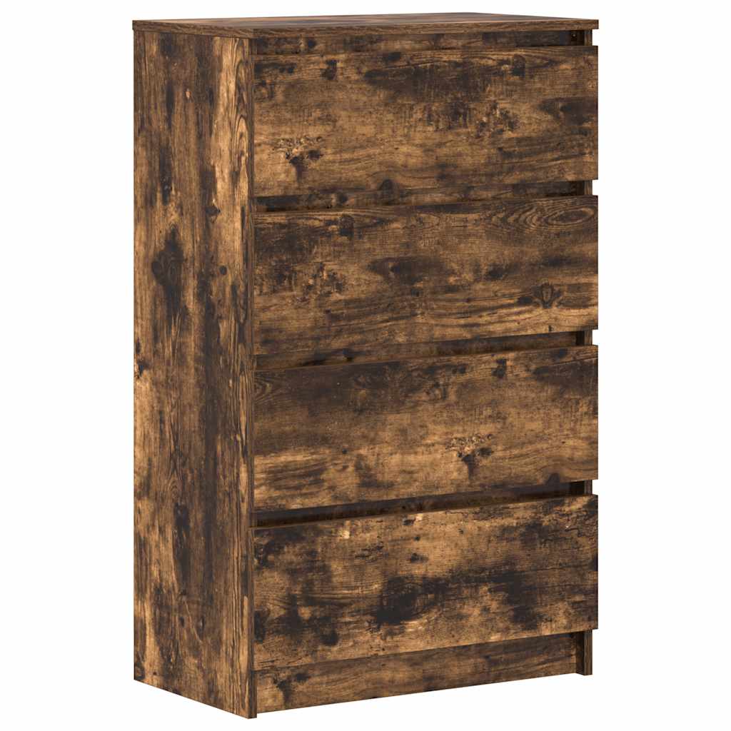 vidaXL Συρταριέρα Καπνιστή Δρυς 60 x 35 x 98,5 εκ. Επεξεργασμένο Ξύλο