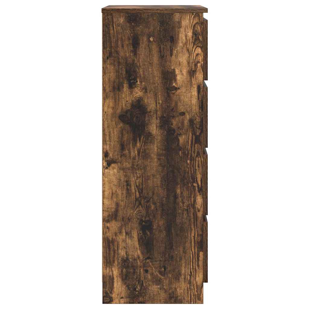 vidaXL Συρταριέρα Καπνιστή Δρυς 60 x 35 x 98,5 εκ. Επεξεργασμένο Ξύλο