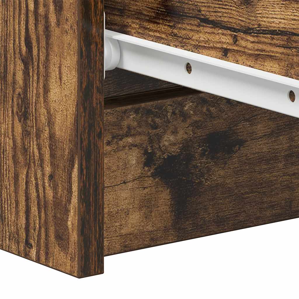 vidaXL Συρταριέρα Καπνιστή Δρυς 60 x 35 x 98,5 εκ. Επεξεργασμένο Ξύλο