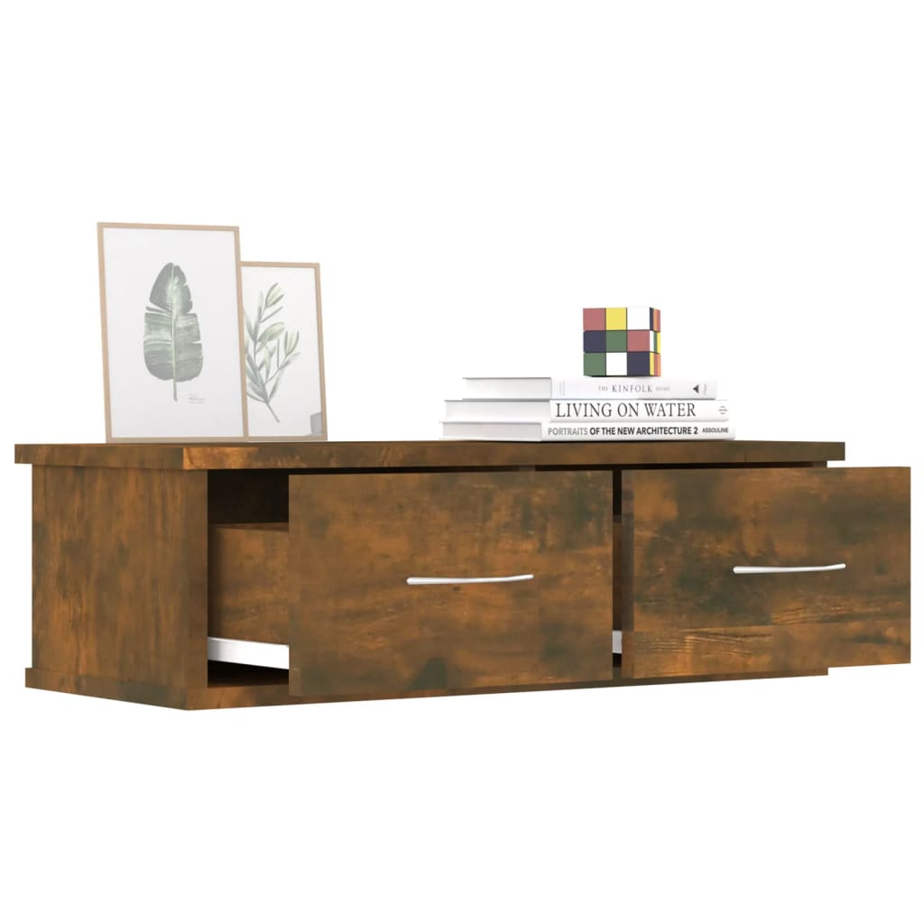 vidaXL Ντουλάπι Τοίχου Καπνιστή Δρυς 60x26x18,5 εκ. Επεξεργασμένο Ξύλο