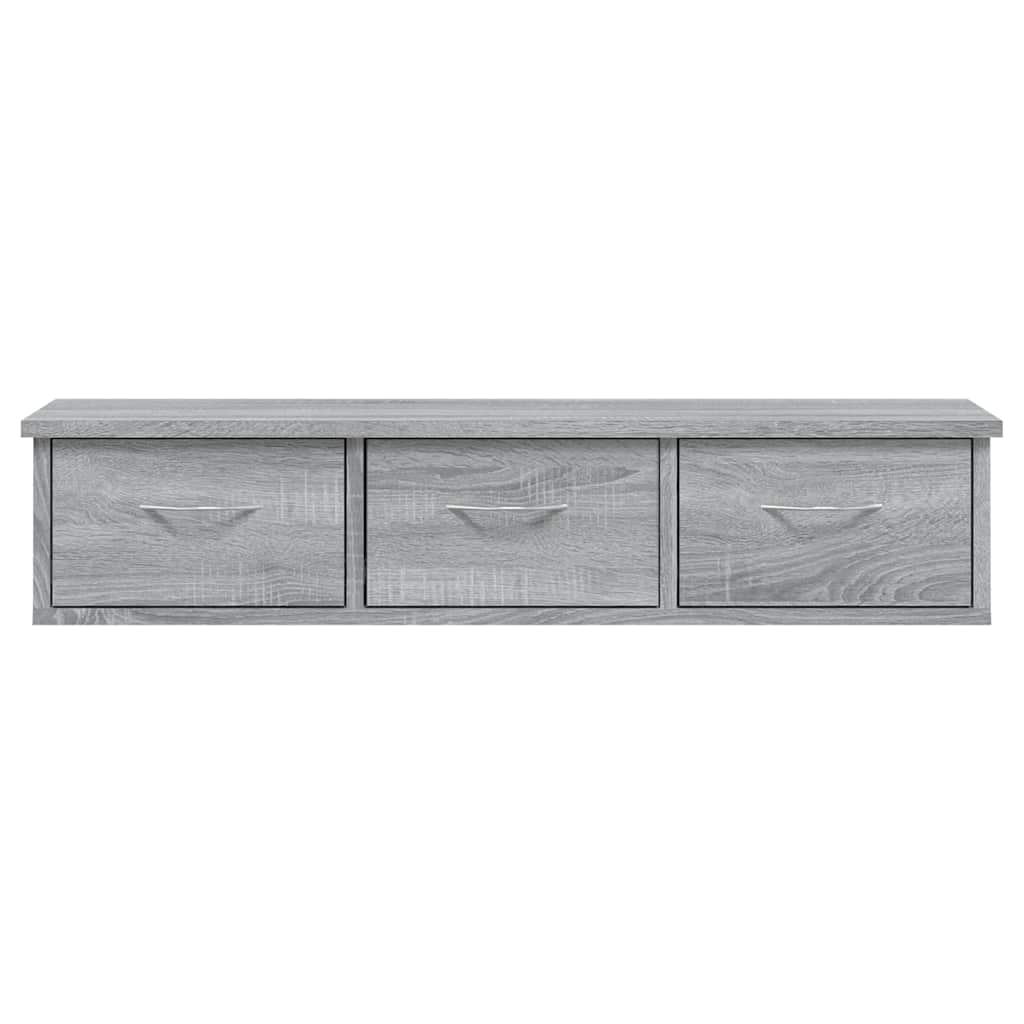 vidaXL Ντουλάπι Τοίχου Γκρι Sonoma 88x26x18,5 εκ. Επεξεργασμένο Ξύλο