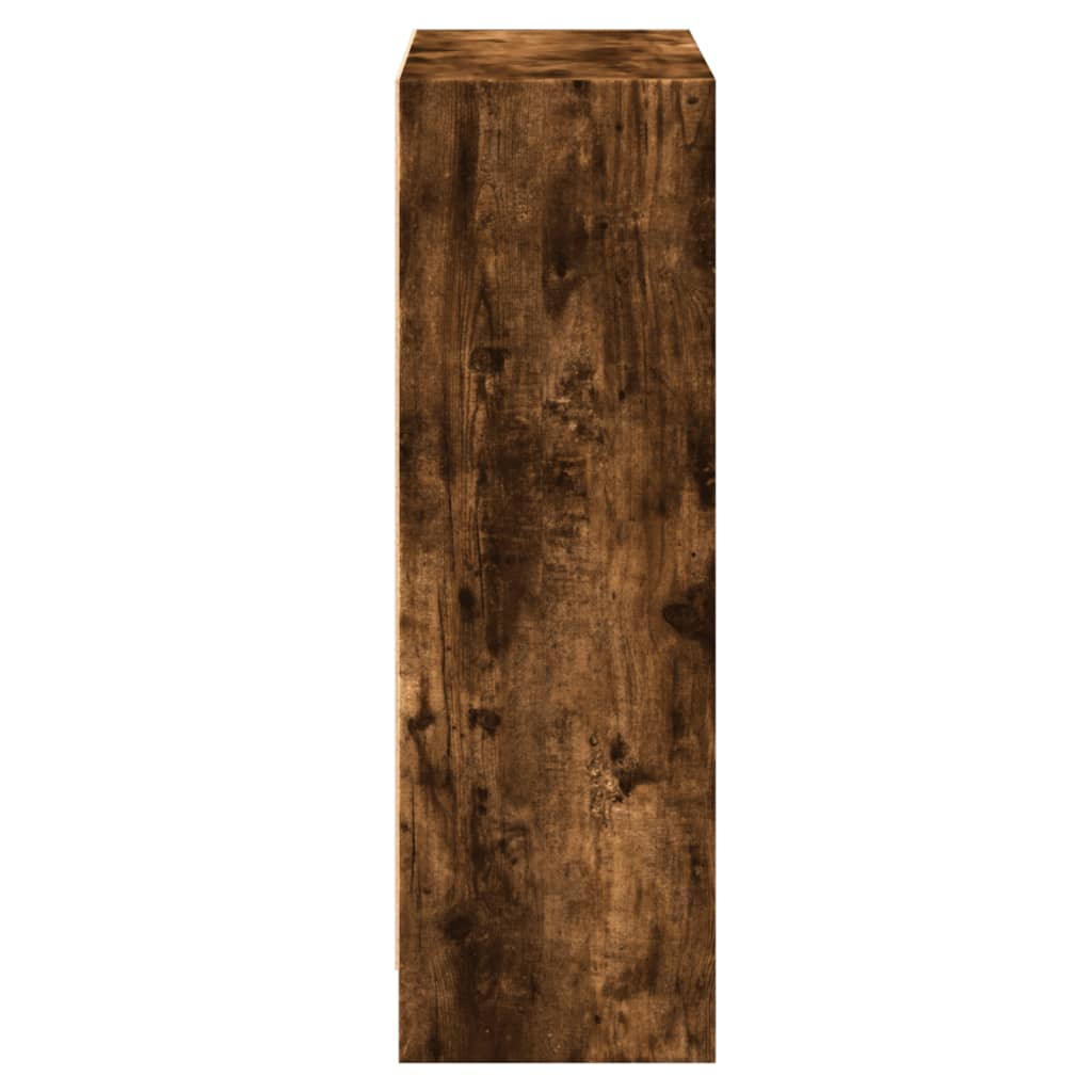 vidaXL Βιβλιοθήκη Καπνιστή Δρυς 60 x 24 x 76 εκ. Επεξεργασμένο Ξύλο