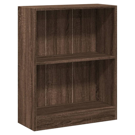 vidaXL Βιβλιοθήκη Καφέ Δρυς 60 x 24 x 76 εκ. από Επεξεργασμένο Ξύλο