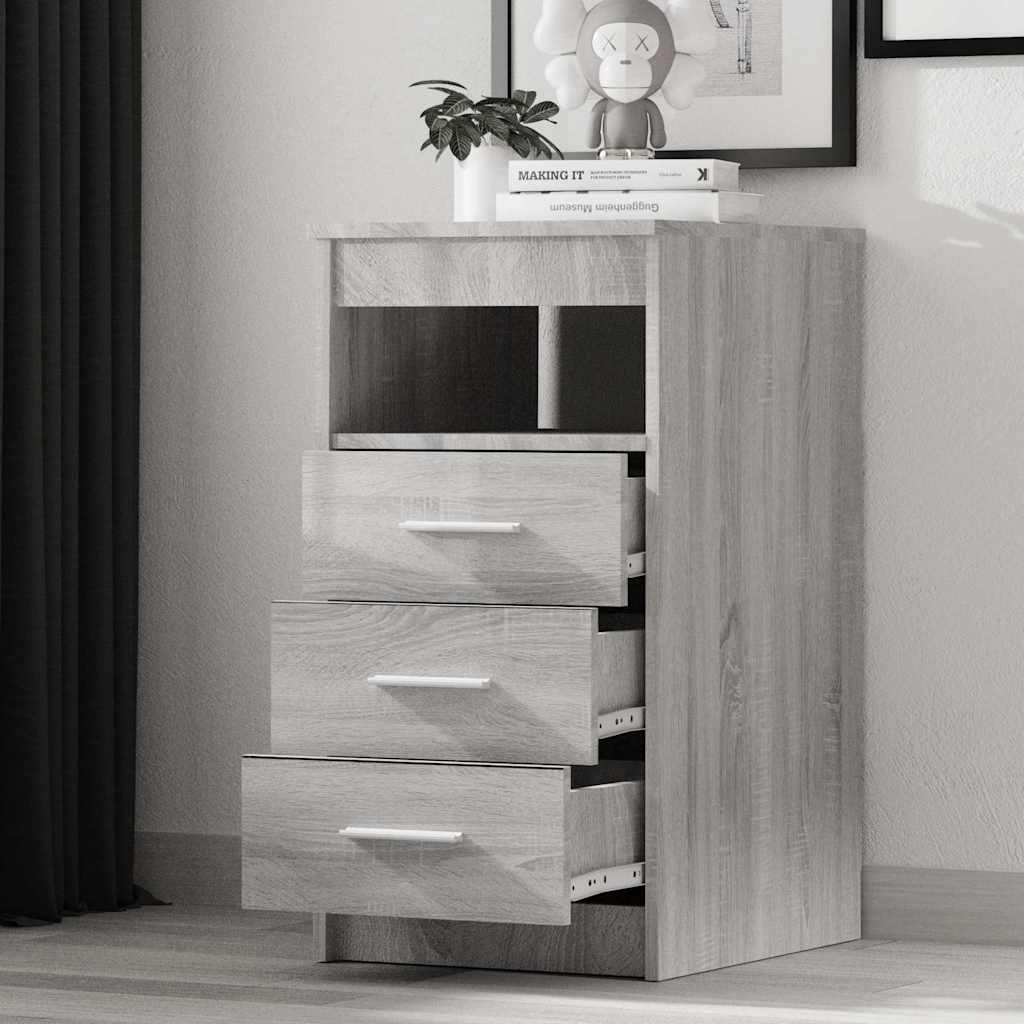 vidaXL Συρταριέρα Γκρι Sonoma 40 x 50 x 76 εκ. από Επεξεργασμένο Ξύλο