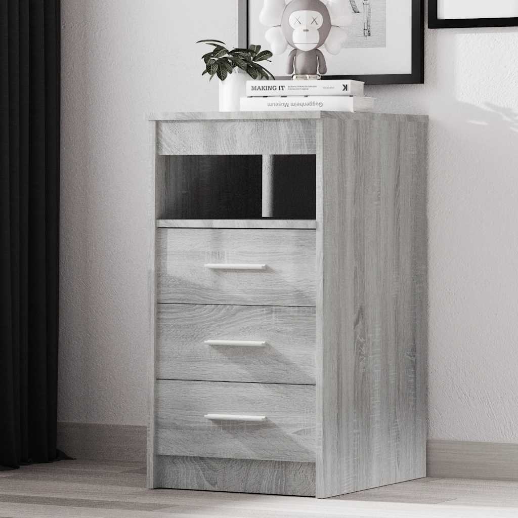 vidaXL Συρταριέρα Γκρι Sonoma 40 x 50 x 76 εκ. από Επεξεργασμένο Ξύλο