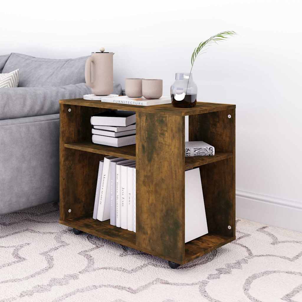 vidaXL Τραπέζι Βοηθητικό Καπνιστή Δρυς 70x35x55 εκ. Επεξεργασμένο Ξύλο