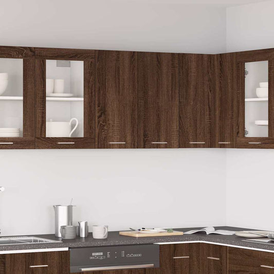 vidaXL Κρεμαστό Ντουλάπι "Lyon" Καφέ Δρυς 60x31x60 εκ. από Τεχνητό Ξύλο