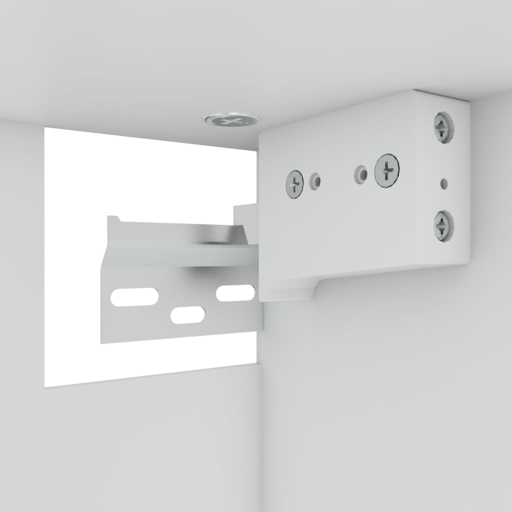 vidaXL Κρεμαστό Ντουλάπι Lyon Γυάλινο Καφέ Δρυς 60x31x60εκ.