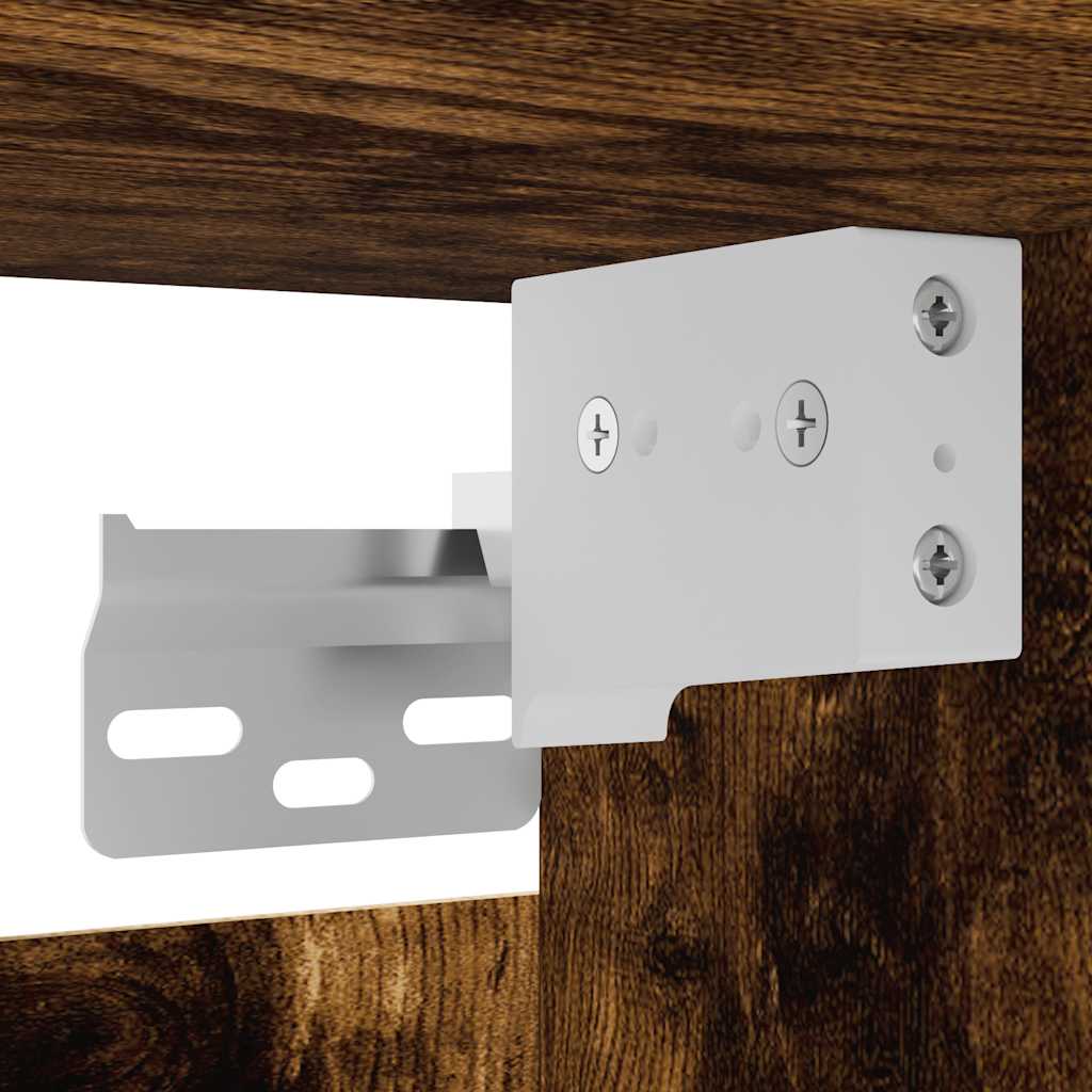 vidaXL Έπιπλο Τηλεόρασης Επιτοίχιο Καπνιστή Δρυς 30,5 x 30 x 30 εκ.