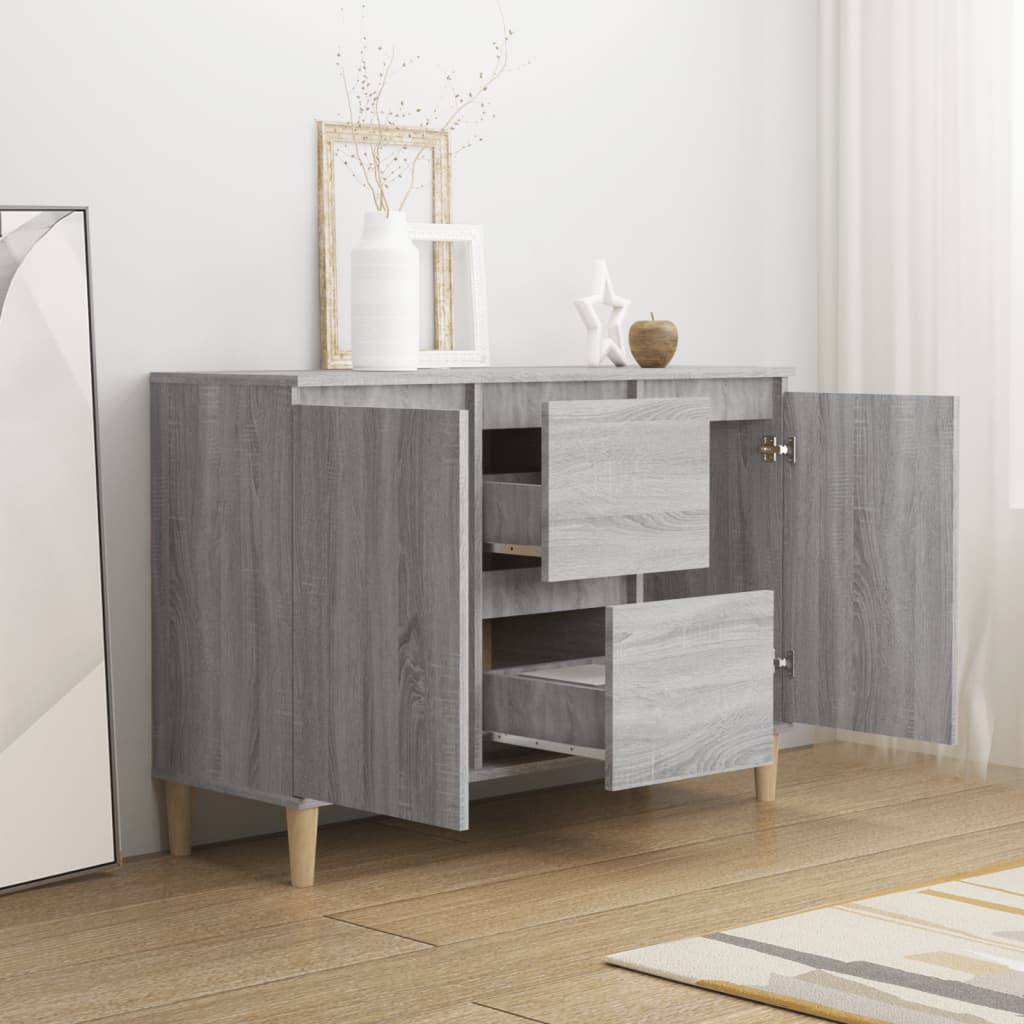 vidaXL Μπουφές Γκρι Sonoma 101 x 35 x 70 εκ. από Επεξεργασμένο Ξύλο