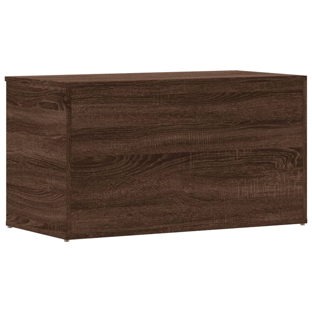 vidaXL Μπαούλο Αποθήκευσης Καφέ Δρυς 84x42x46 εκ. Επεξεργασμένο Ξύλο